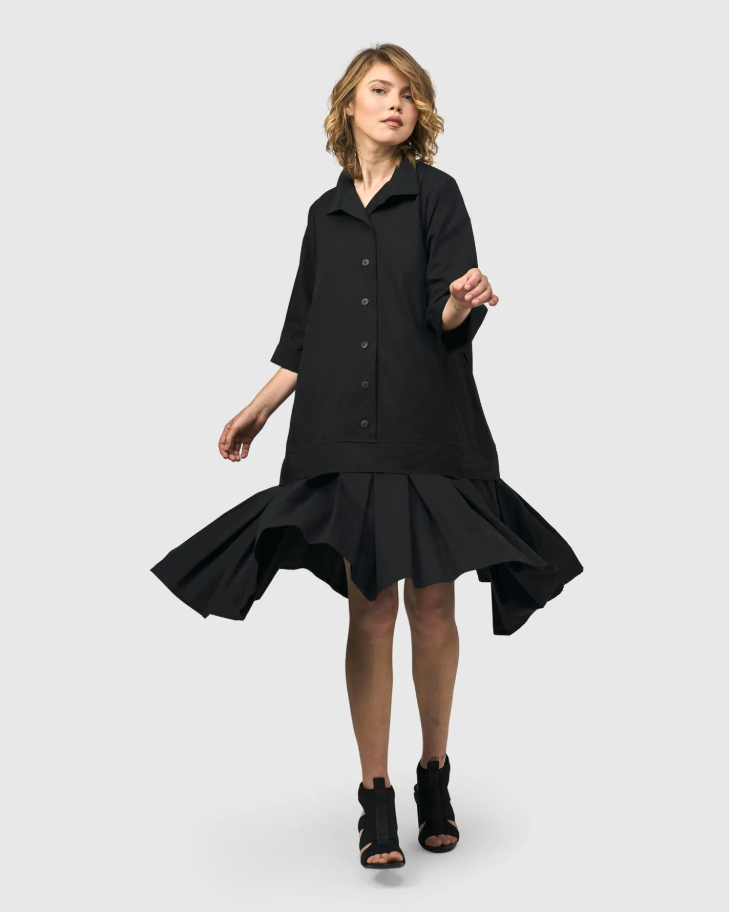 Women Alembika Urban Astor Shirt Dress, Black