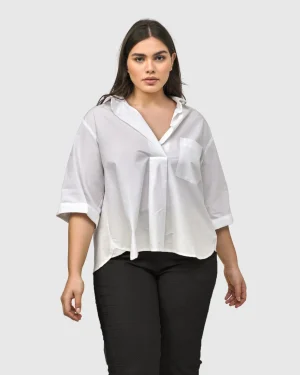 Women Alembika Urban Chloe A-Line Blouse, White