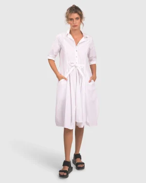 Women Alembika Urban Cooler Dress, White