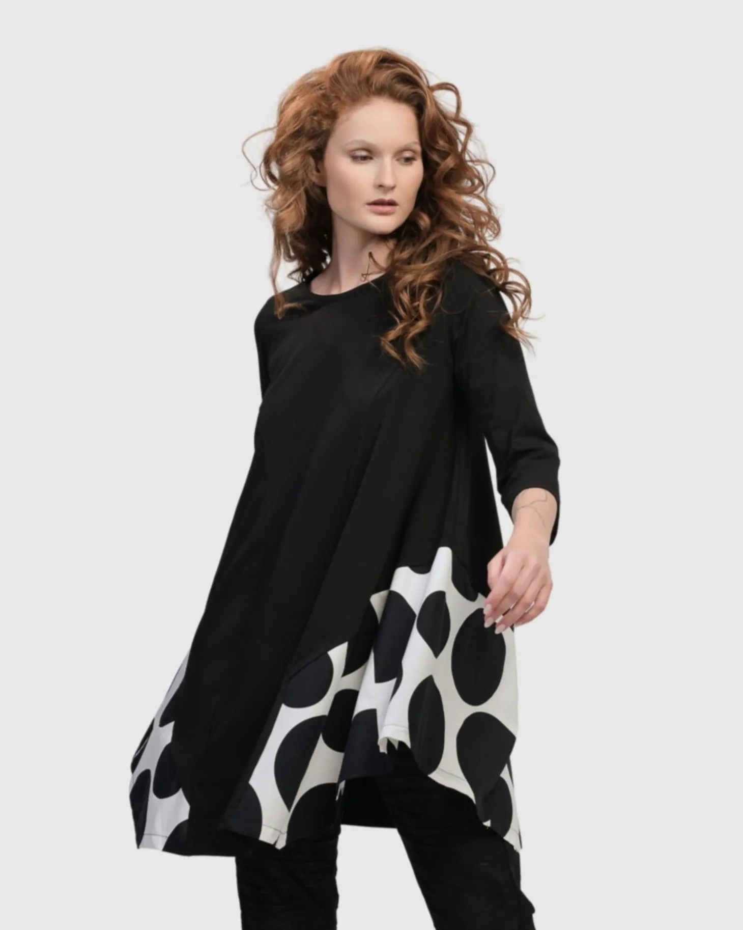 Women Alembika Urban Domino Trapeze Top, Mono