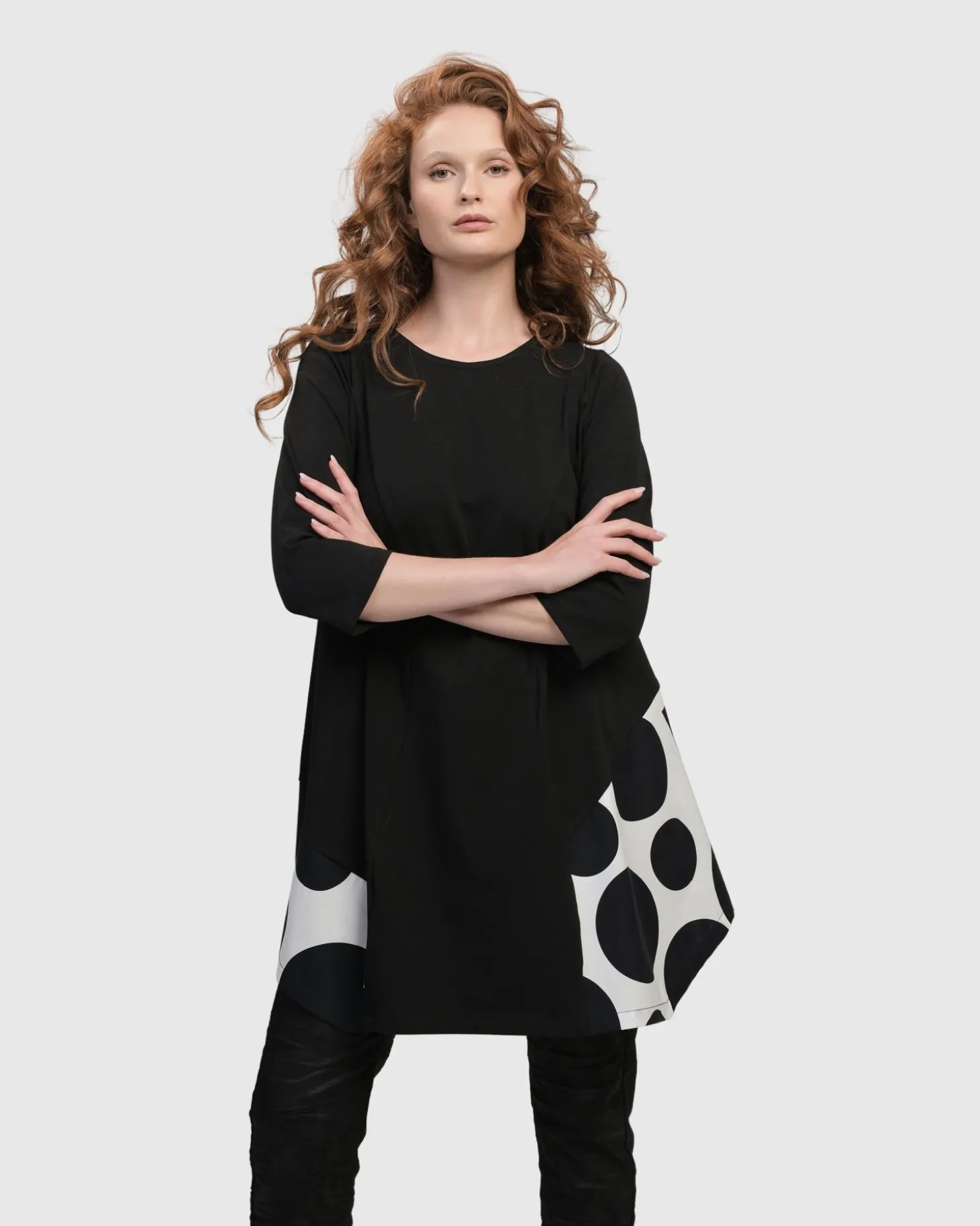 Women Alembika Urban Domino Trapeze Top, Mono