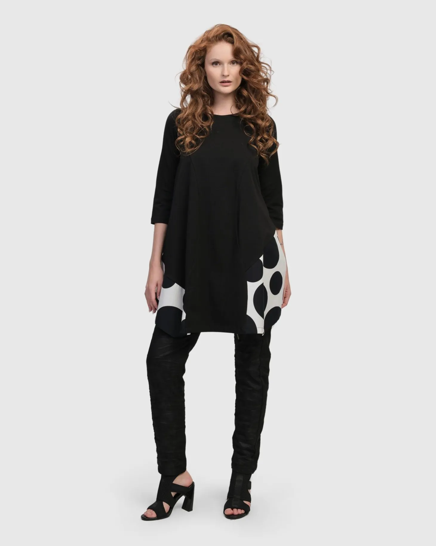 Women Alembika Urban Domino Trapeze Top, Mono