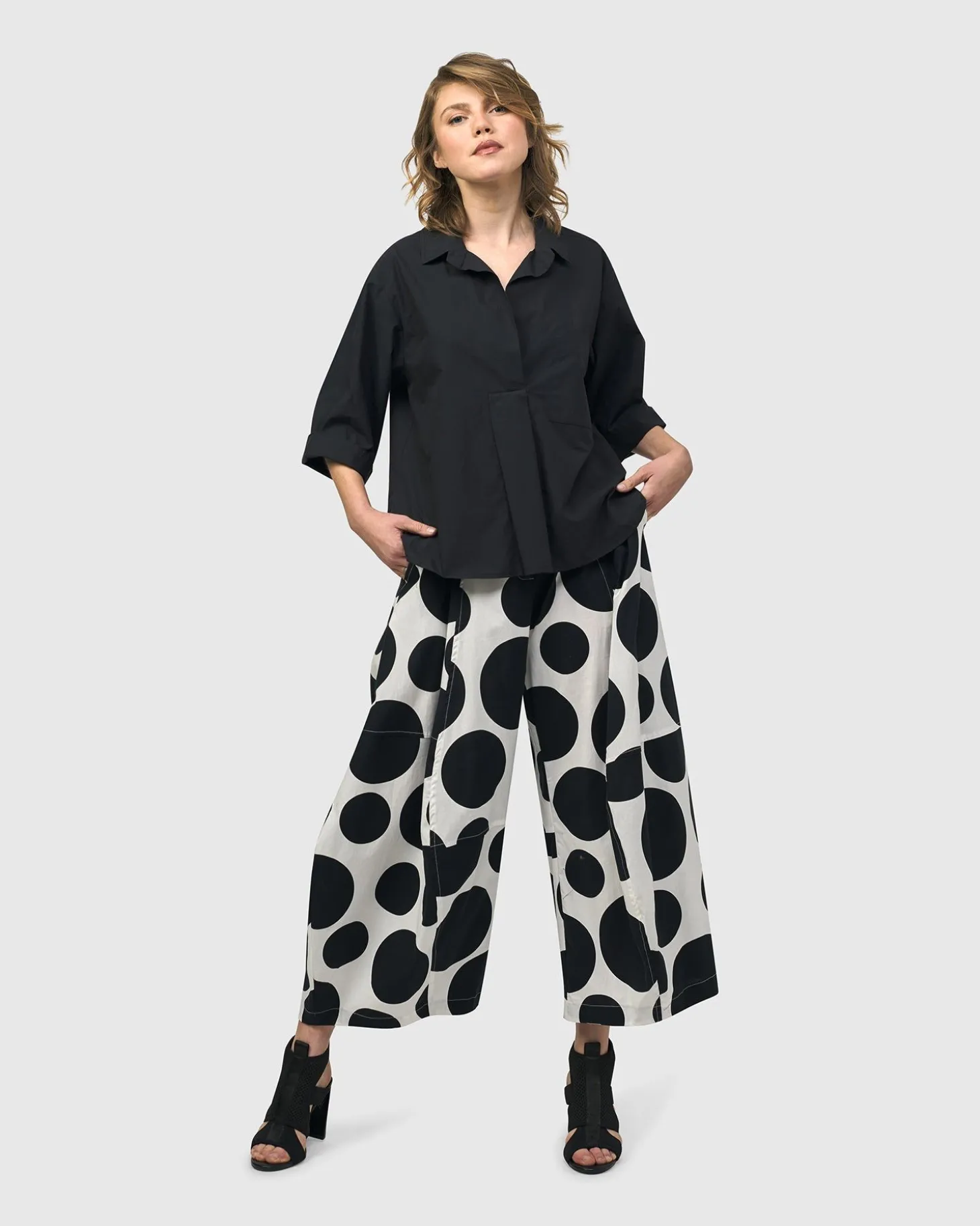 Women Alembika Urban Fran A-Line Blouse, Black