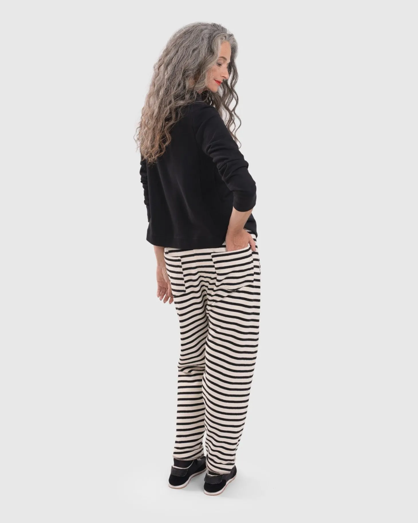 Women Alembika Urban French Terry Trousers, Lines