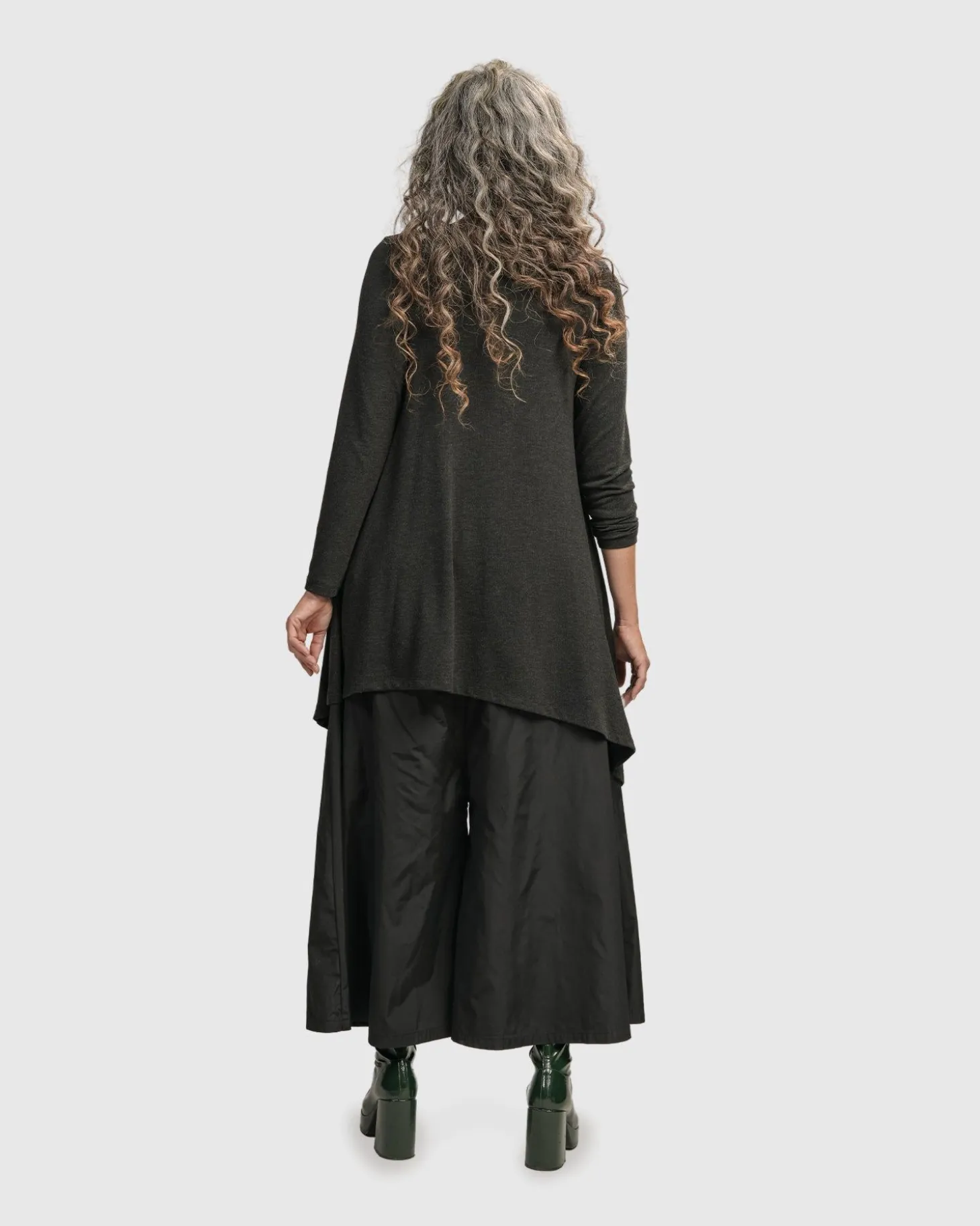 Women Alembika Urban Hi-Lo Top, Charcoal
