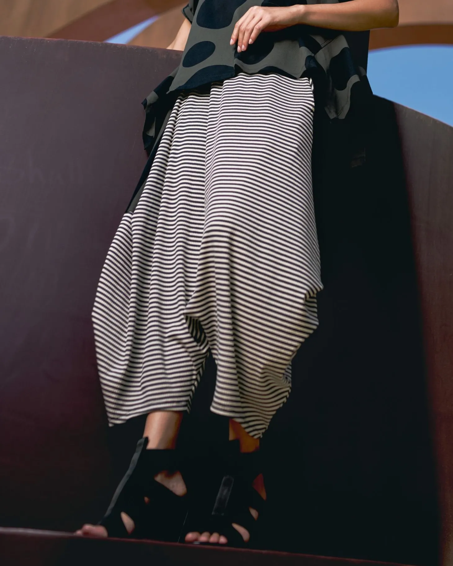 Women Alembika Urban Imperial Harem Pants, Stripes