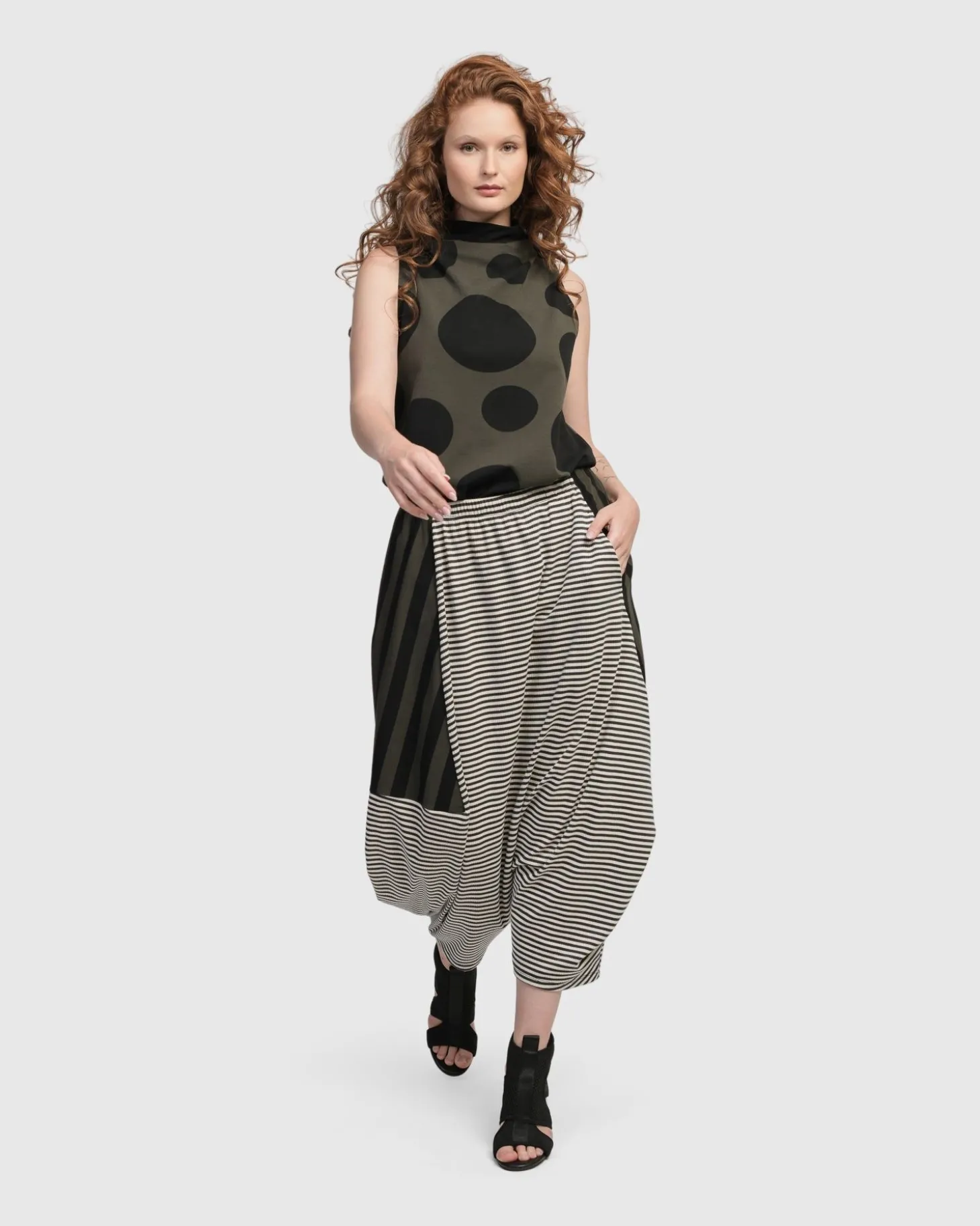 Women Alembika Urban Imperial Harem Pants, Stripes