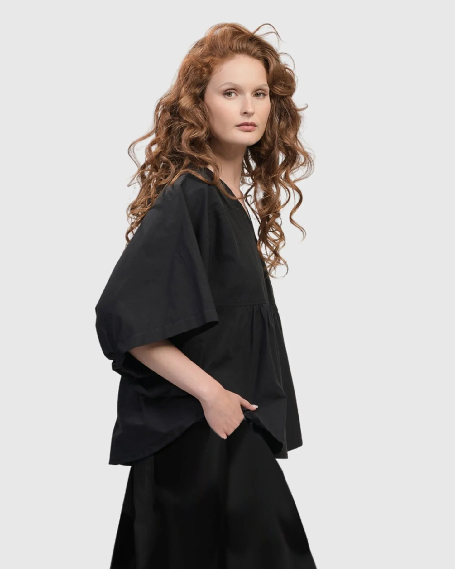 Women Alembika Urban It-Girl Butterfly Blouse, Black