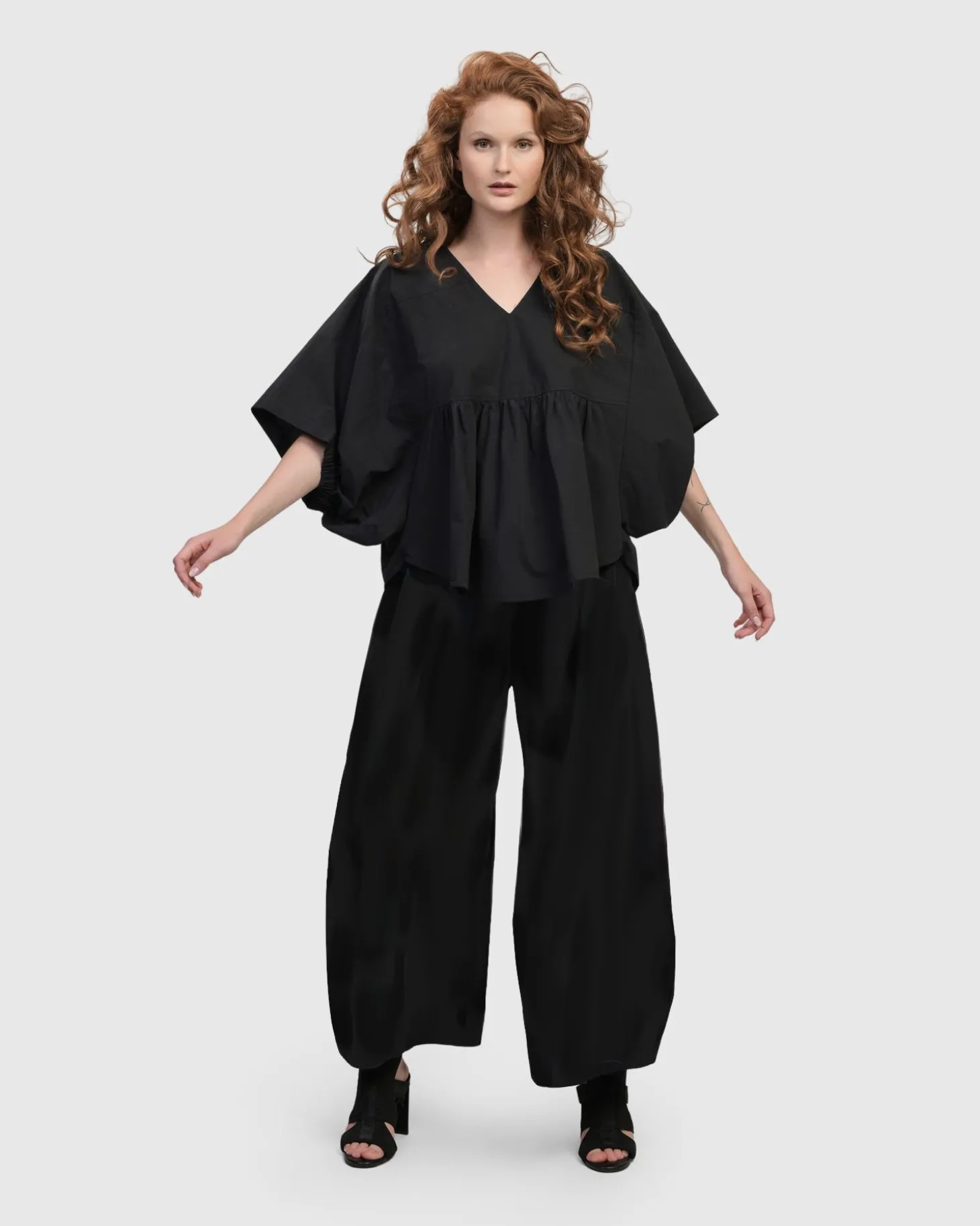 Women Alembika Urban It-Girl Butterfly Blouse, Black