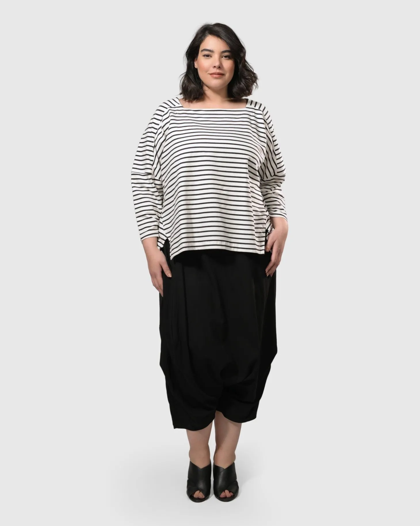 Women Alembika Urban Jagger Stripe Top, Black