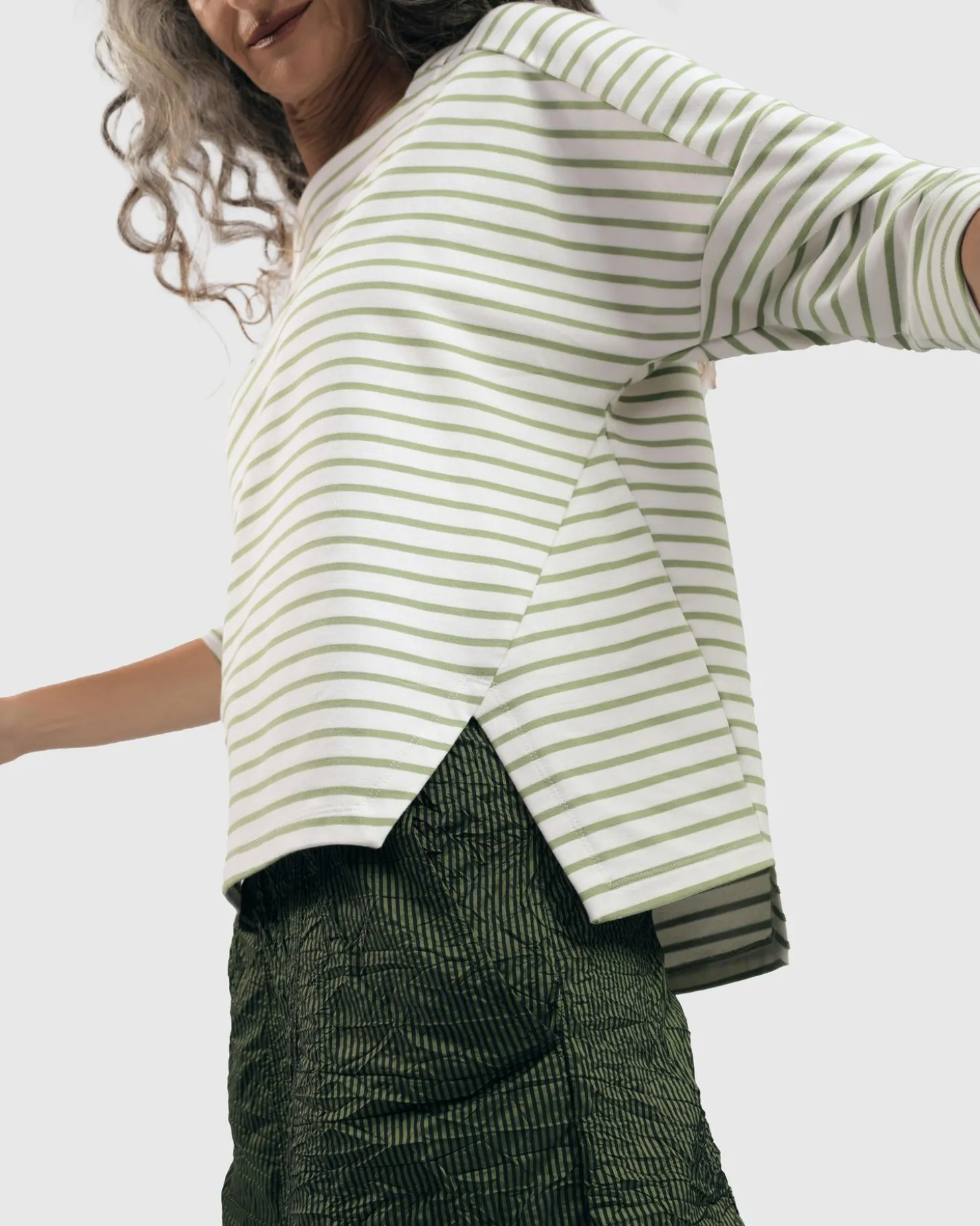 Women Alembika Urban Jagger Stripe Top, Green