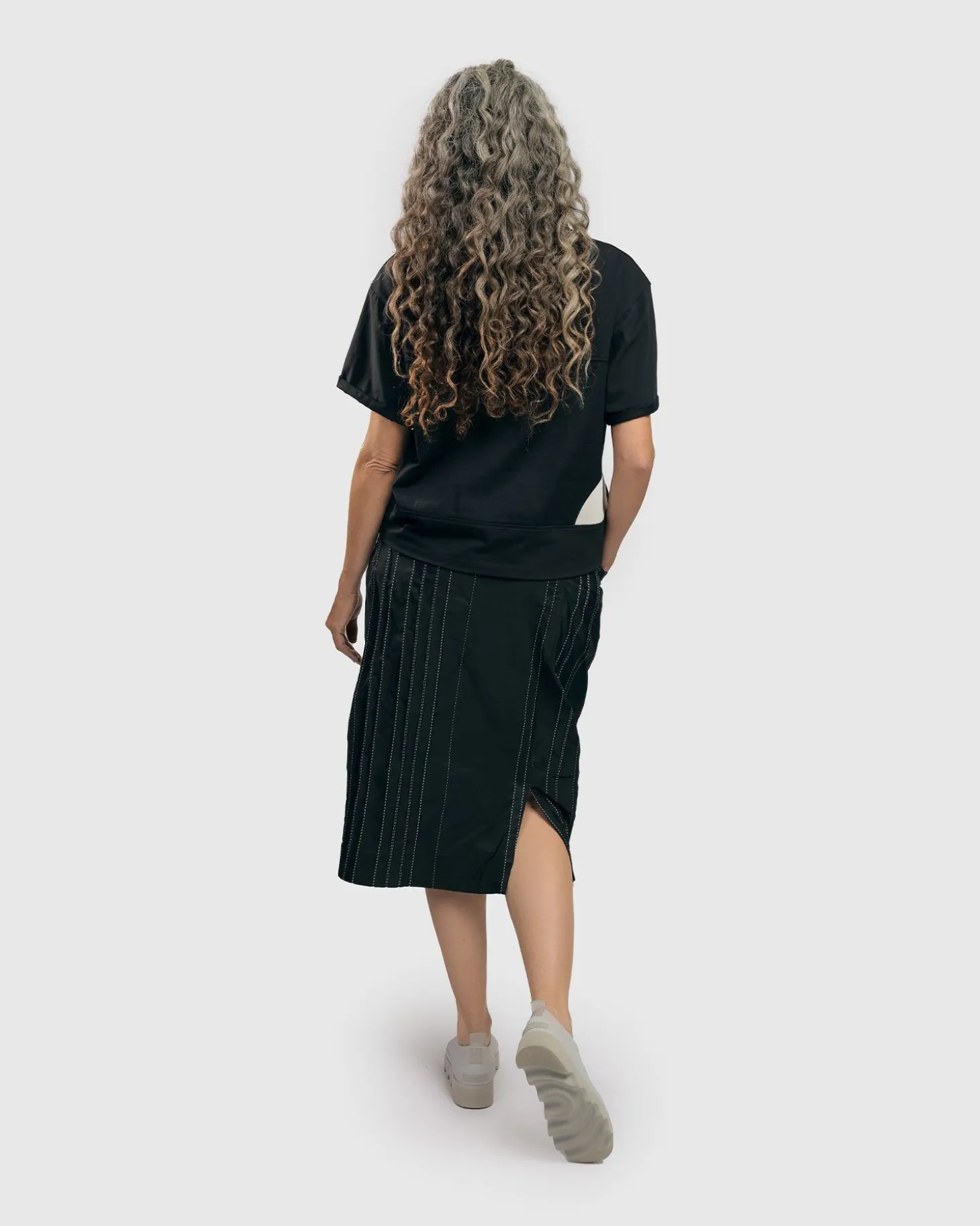 Women Alembika Urban Kate Topstitched Skirt, Trails