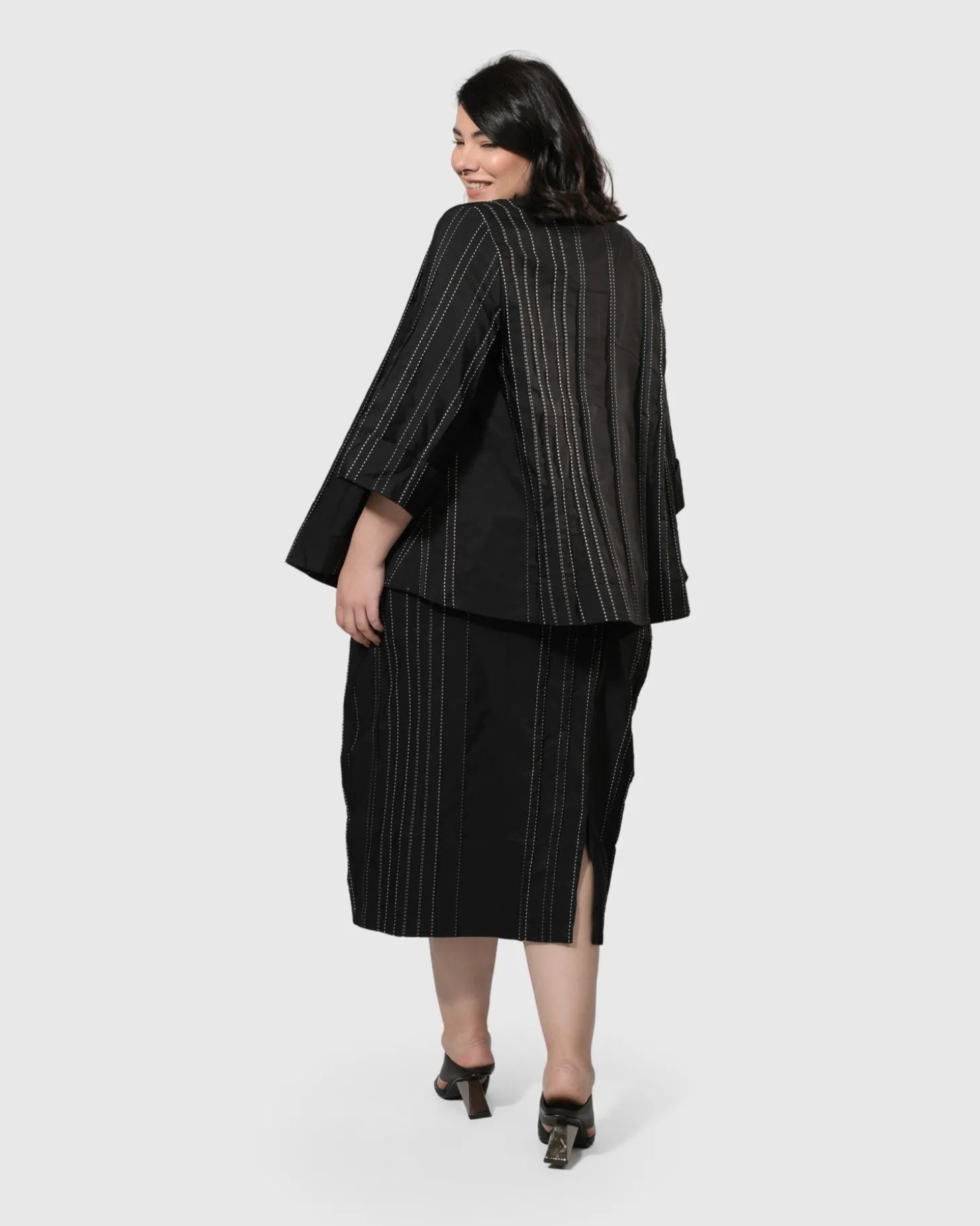 Women Alembika Urban Kate Topstitched Skirt, Trails