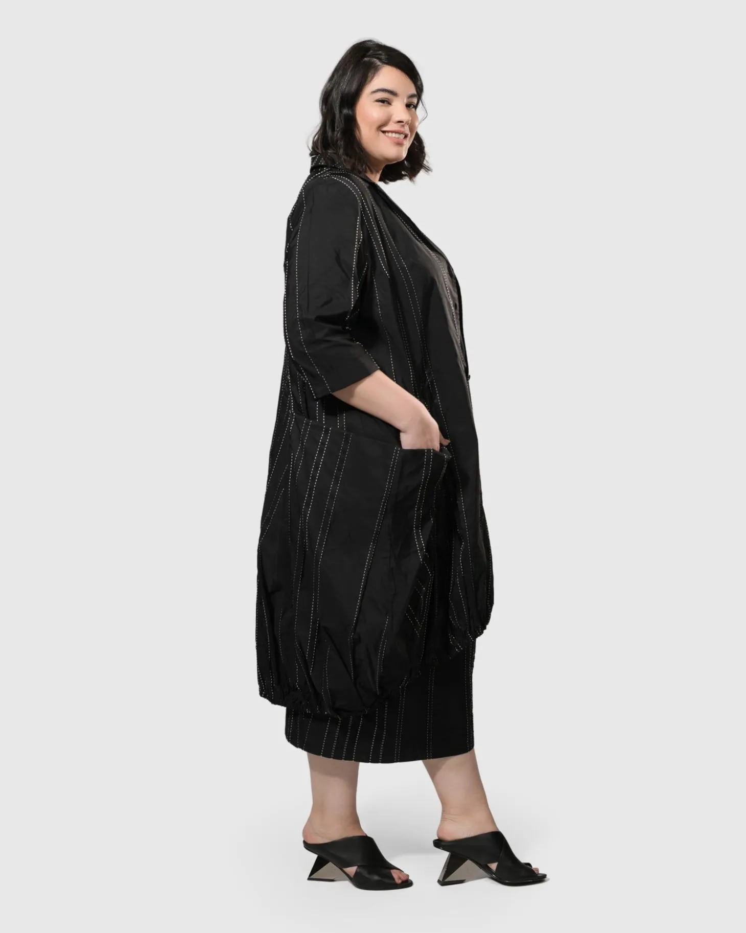 Women Alembika Urban Kylie Topstitched Blazer, Trails