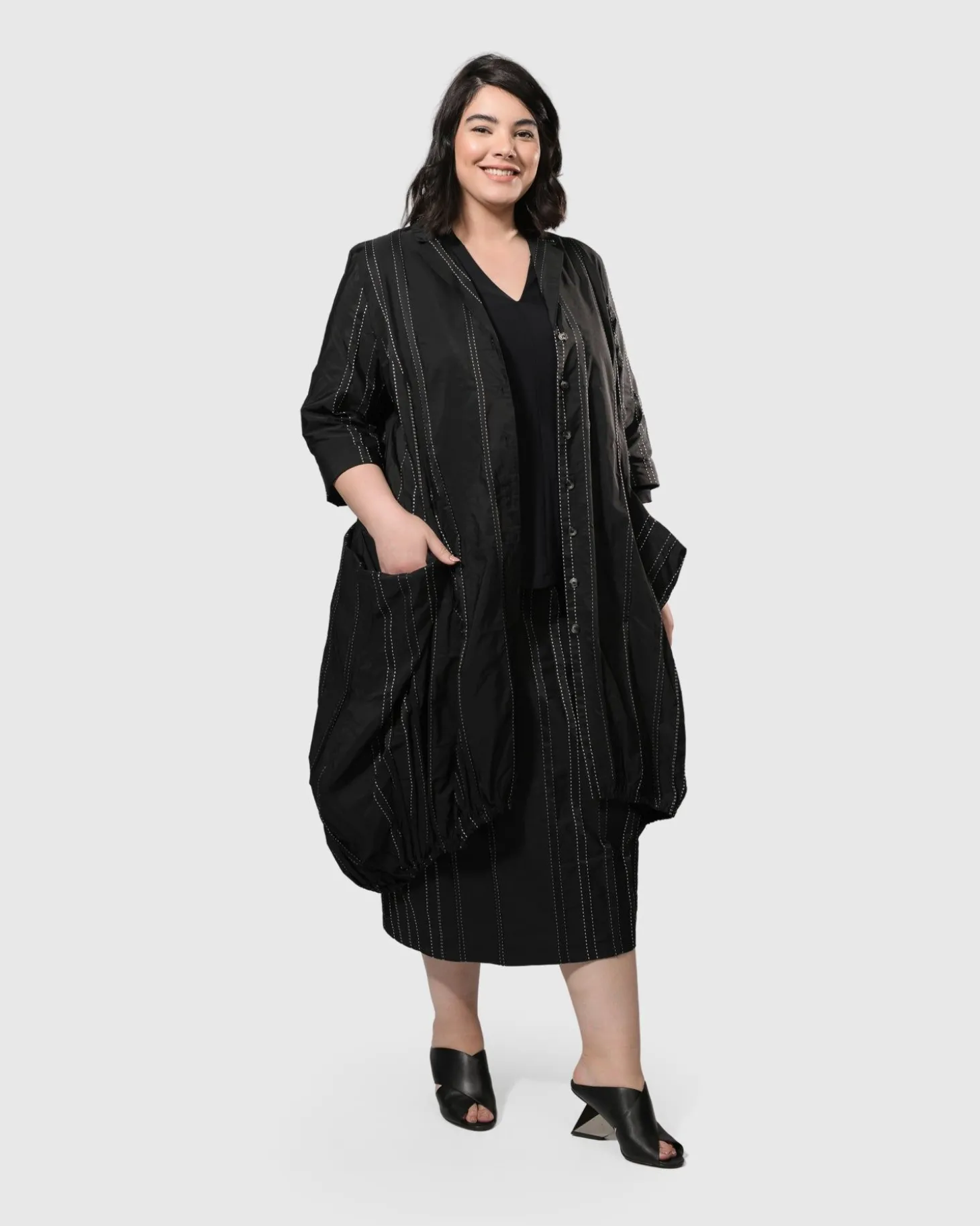 Women Alembika Urban Kylie Topstitched Blazer, Trails