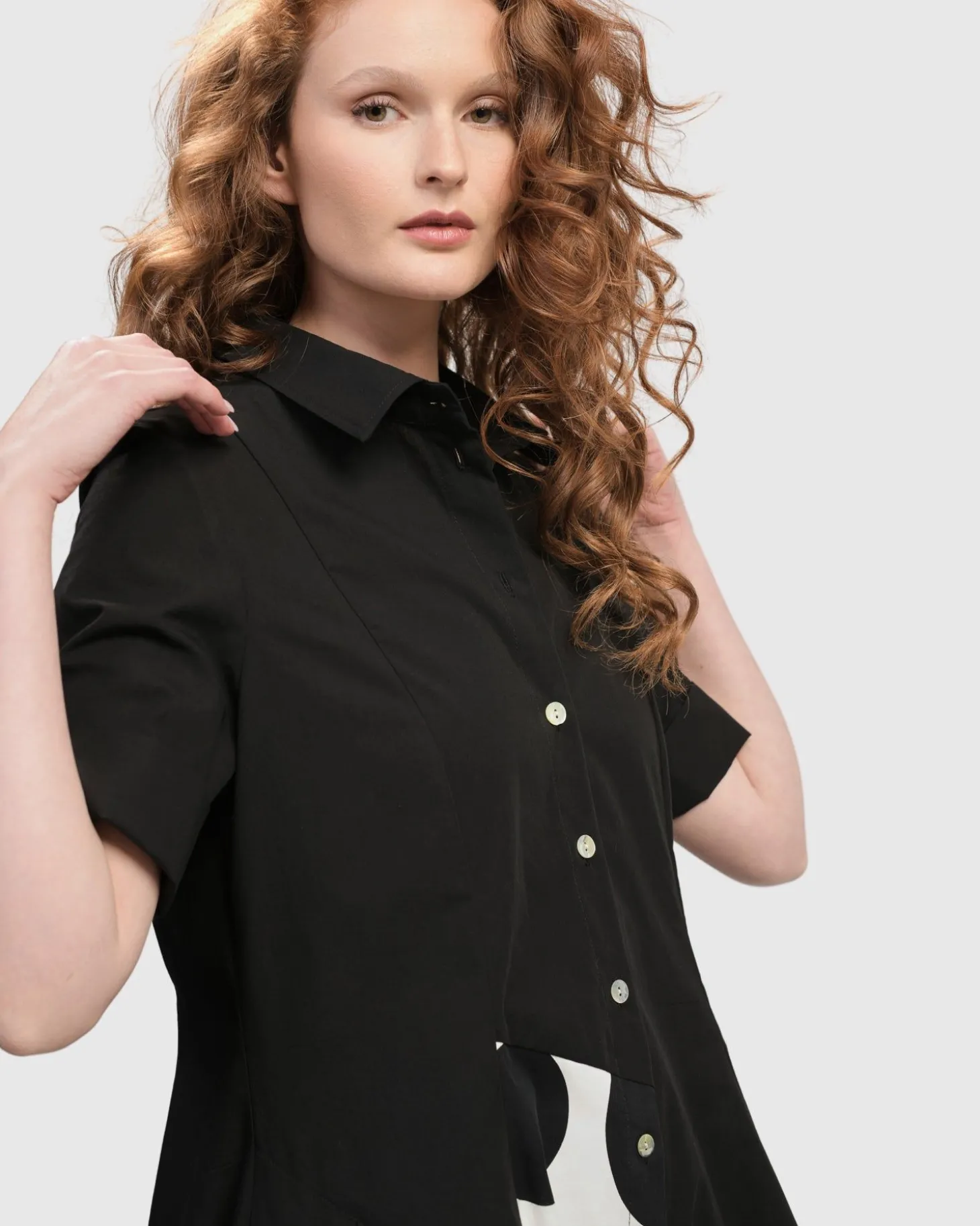 Women Alembika Urban Lafayette Wonderful Shirt Dress, Black