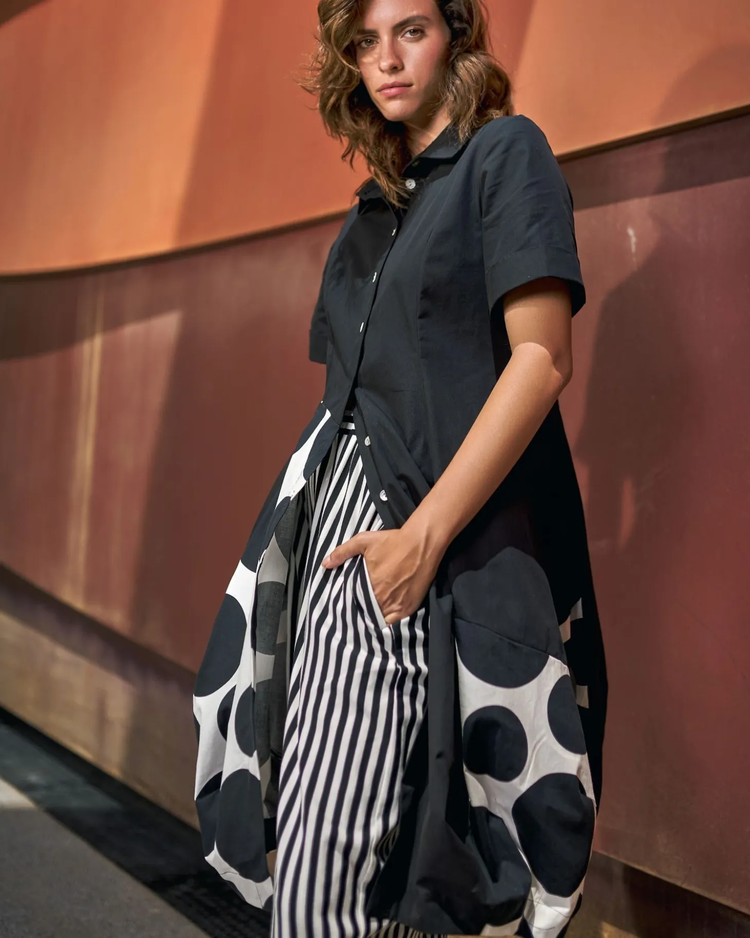 Women Alembika Urban Lafayette Wonderful Shirt Dress, Black