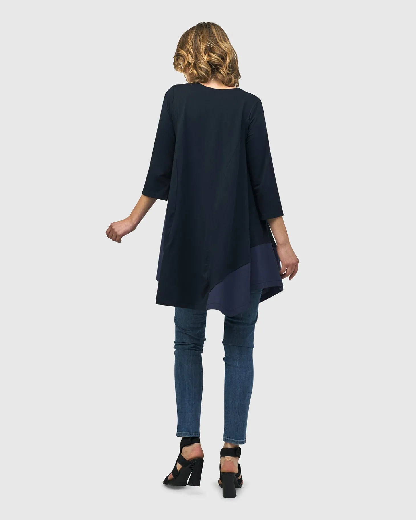 Women Alembika Urban Marvels Trapeze Top, Navy