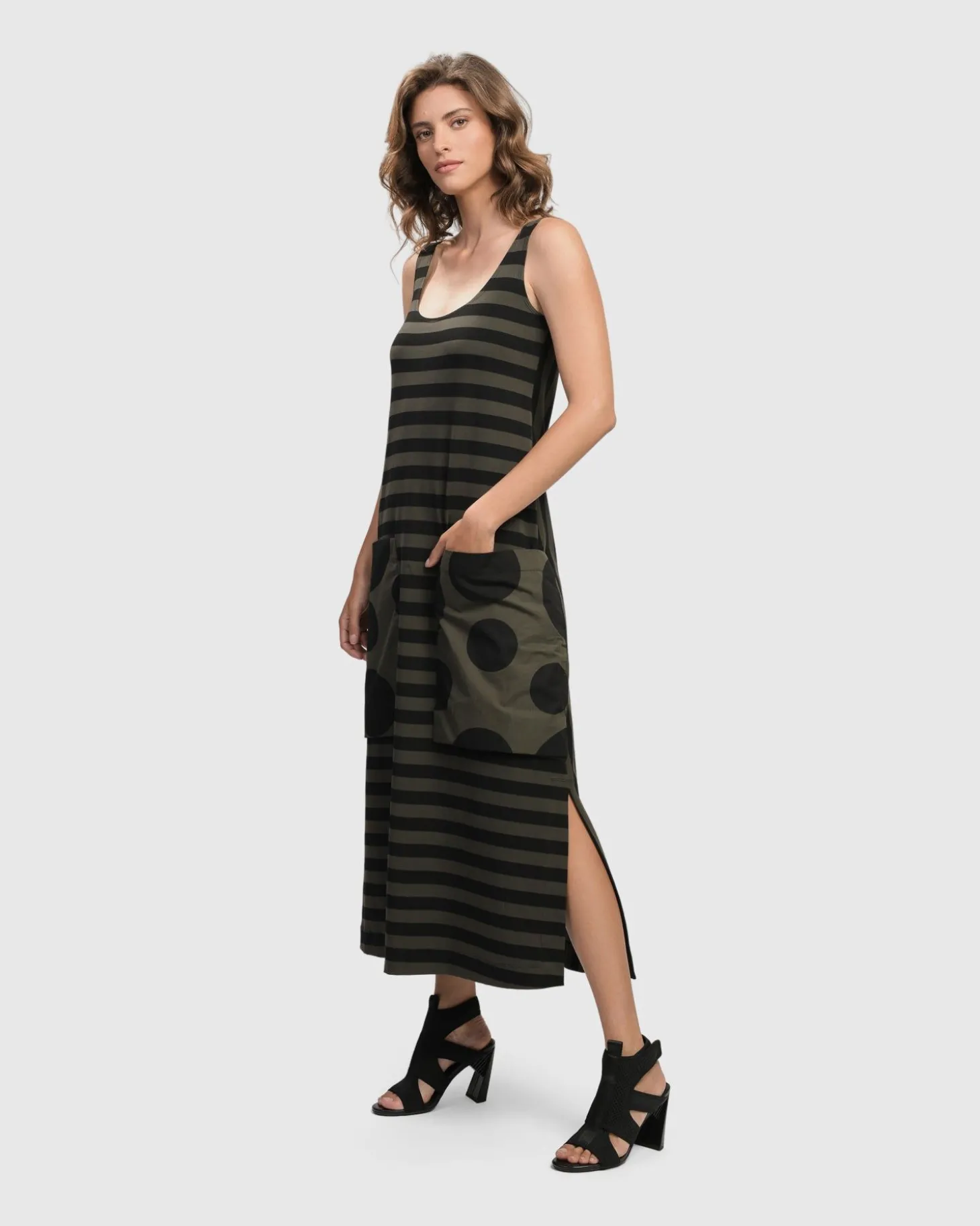 Women Alembika Urban Maxi Tank Dress, Khaki
