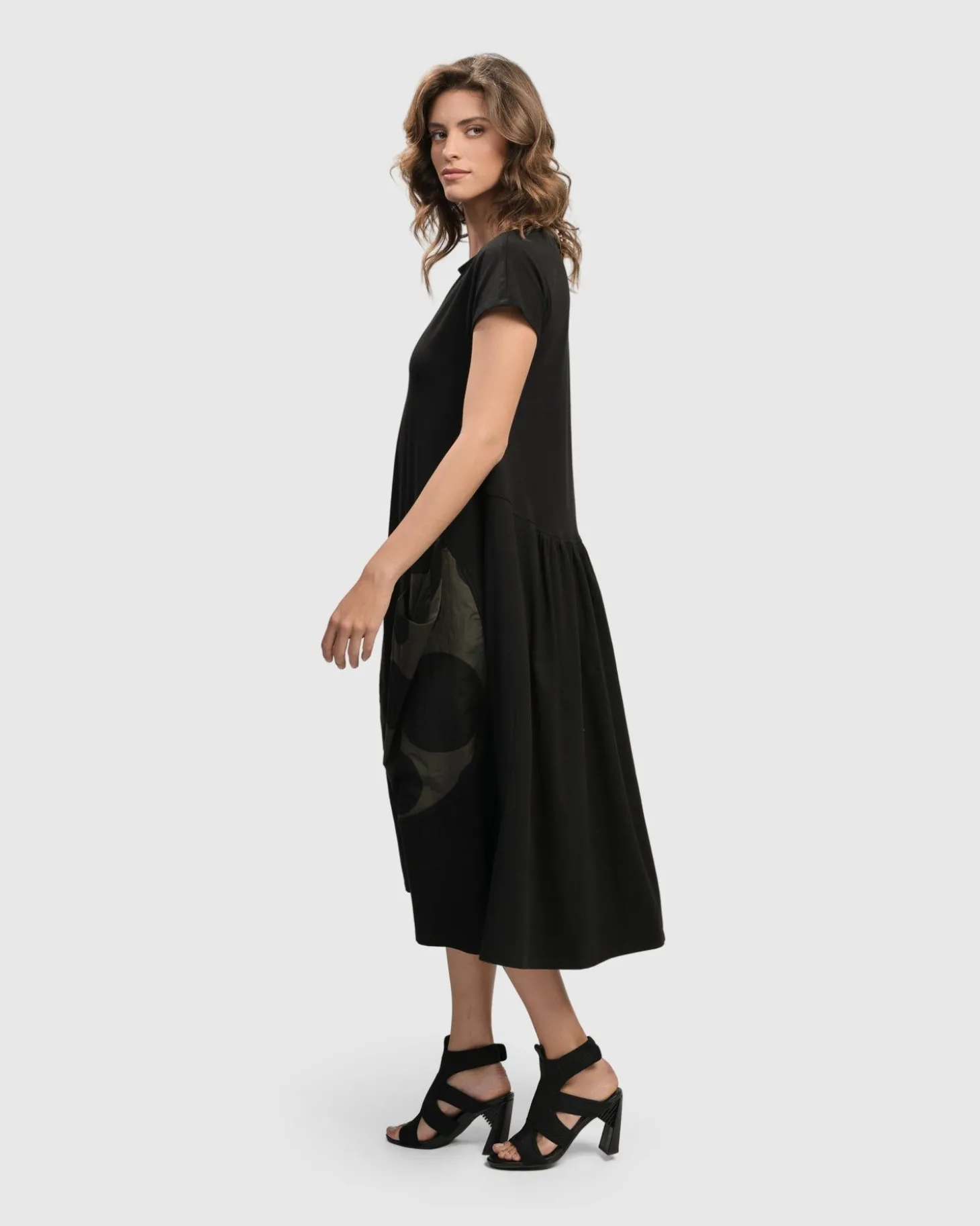 Women Alembika Urban Melody Midi Dress, Khaki