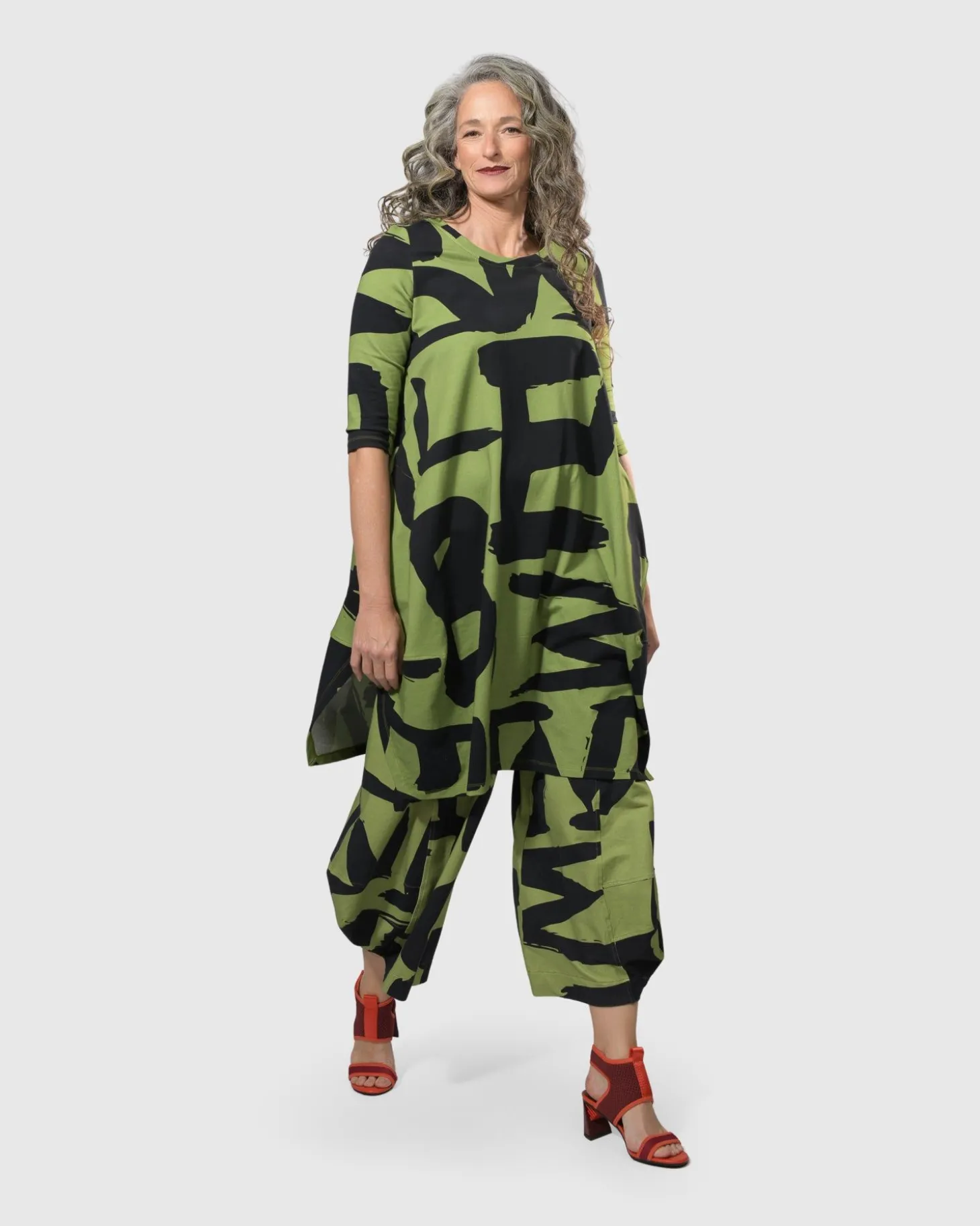 Women Alembika Urban Ripley Punto Pants, Green Marker