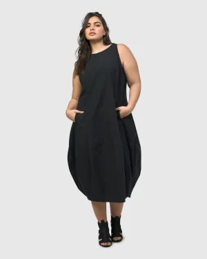 Women Alembika Urban Soho Sleeveless Cocoon Dress, Black