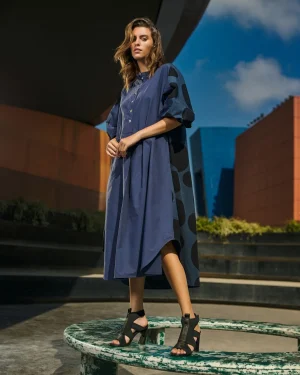 Women Alembika Urban Vista Caftan Dress, Navy