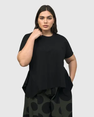 Women Alembika Urban Yamamoto Relaxed Top, Black