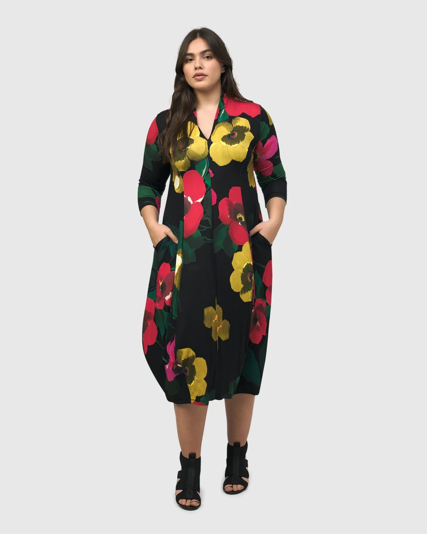 Women Alembika Valencia Cocoon Dress, Garden