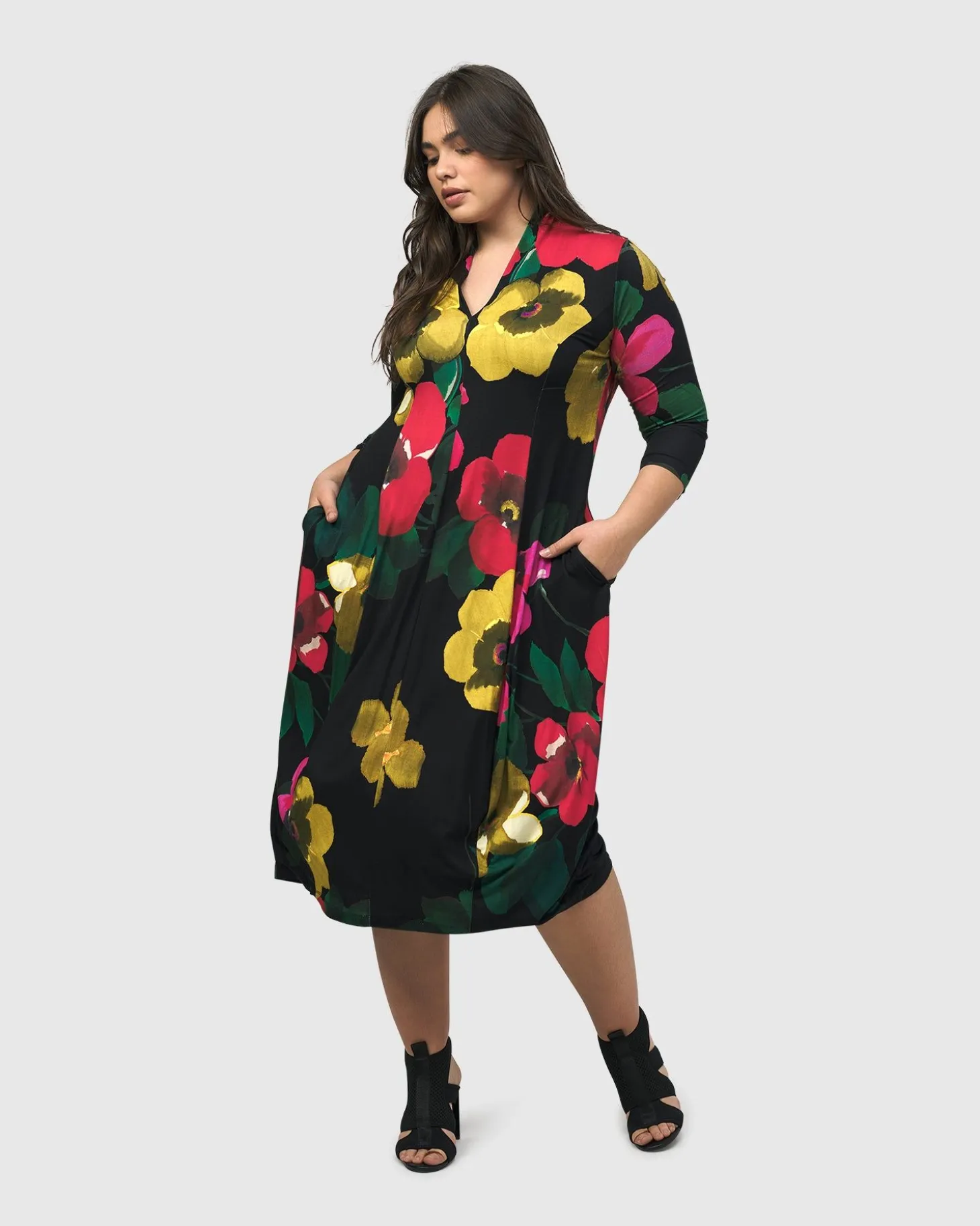 Women Alembika Valencia Cocoon Dress, Garden