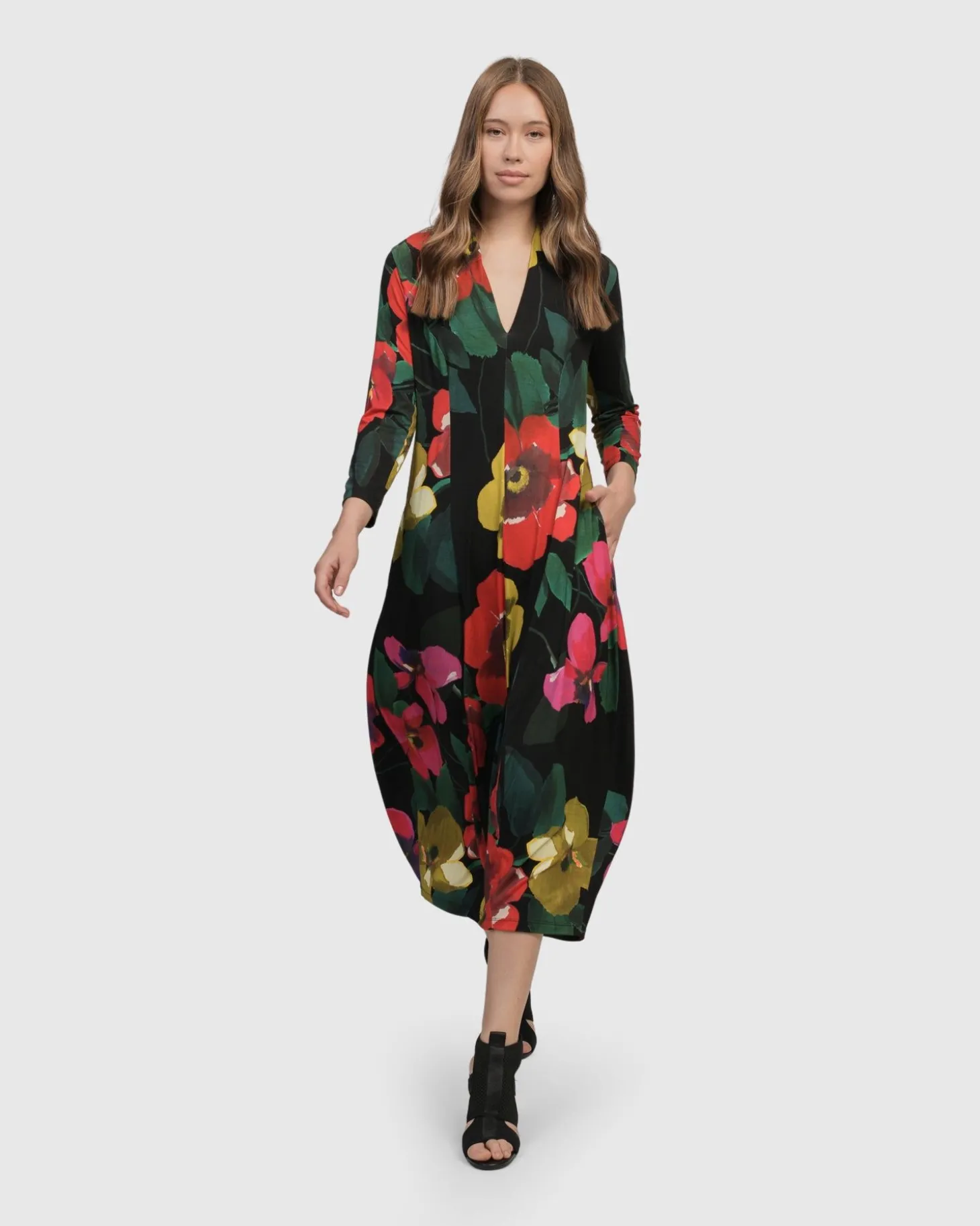 Women Alembika Valencia Cocoon Dress, Garden