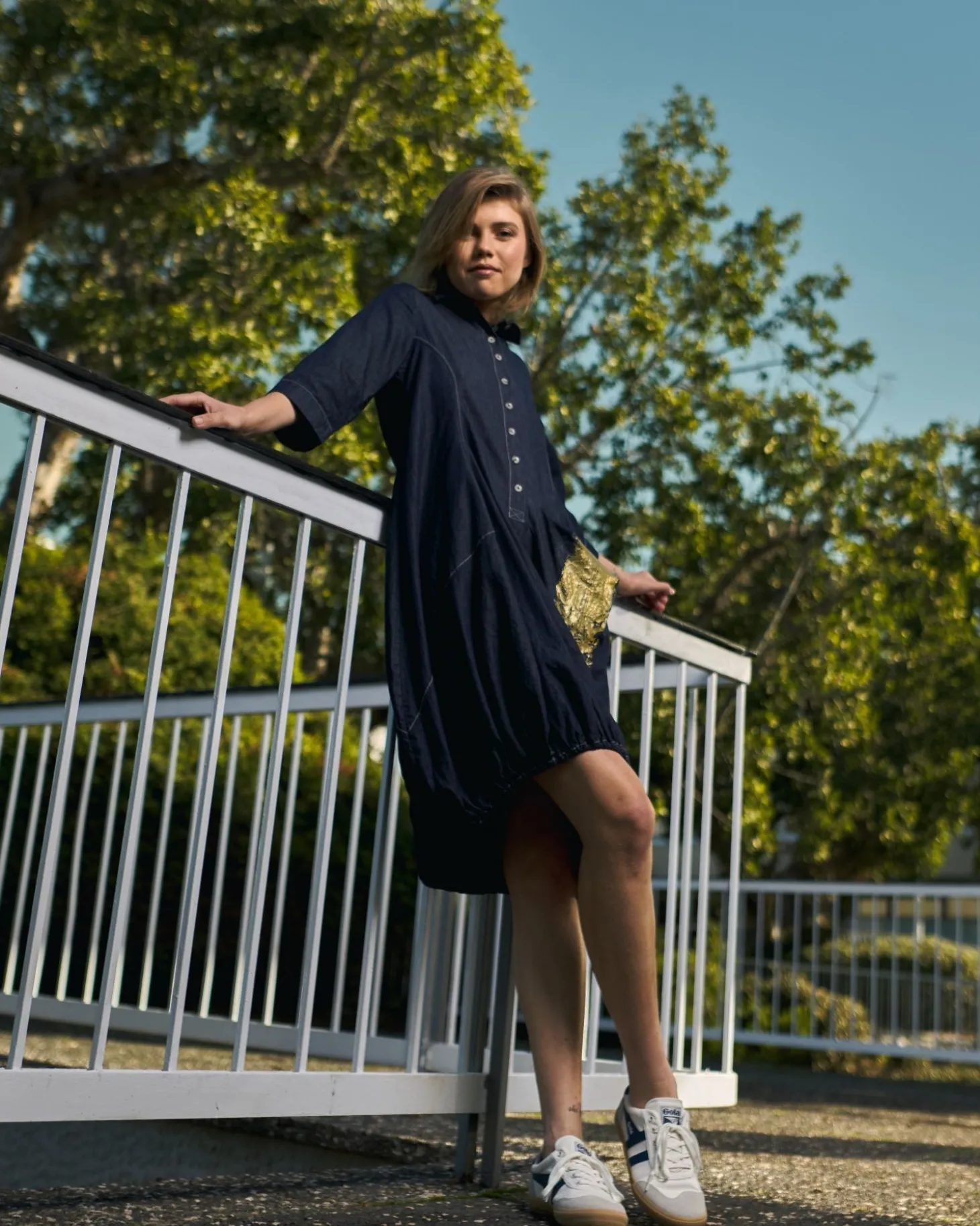 Women Alembika Winona Wonderful Dress, Denim