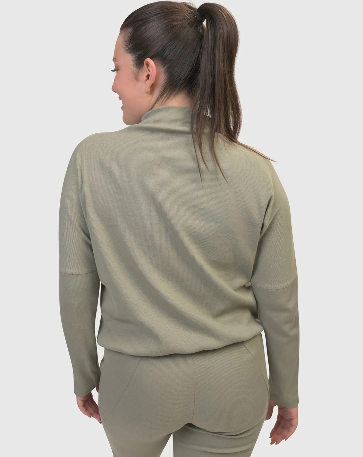 Women Alembika Zen Drawstring Sweatshirt, Nature